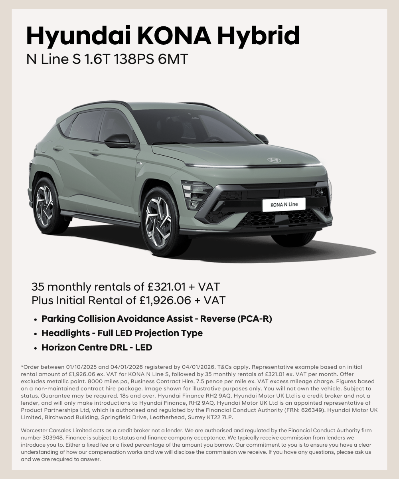 Hyundai KONA Hybrid N Line S 1.6T 138PS 6MT with rental details and features.